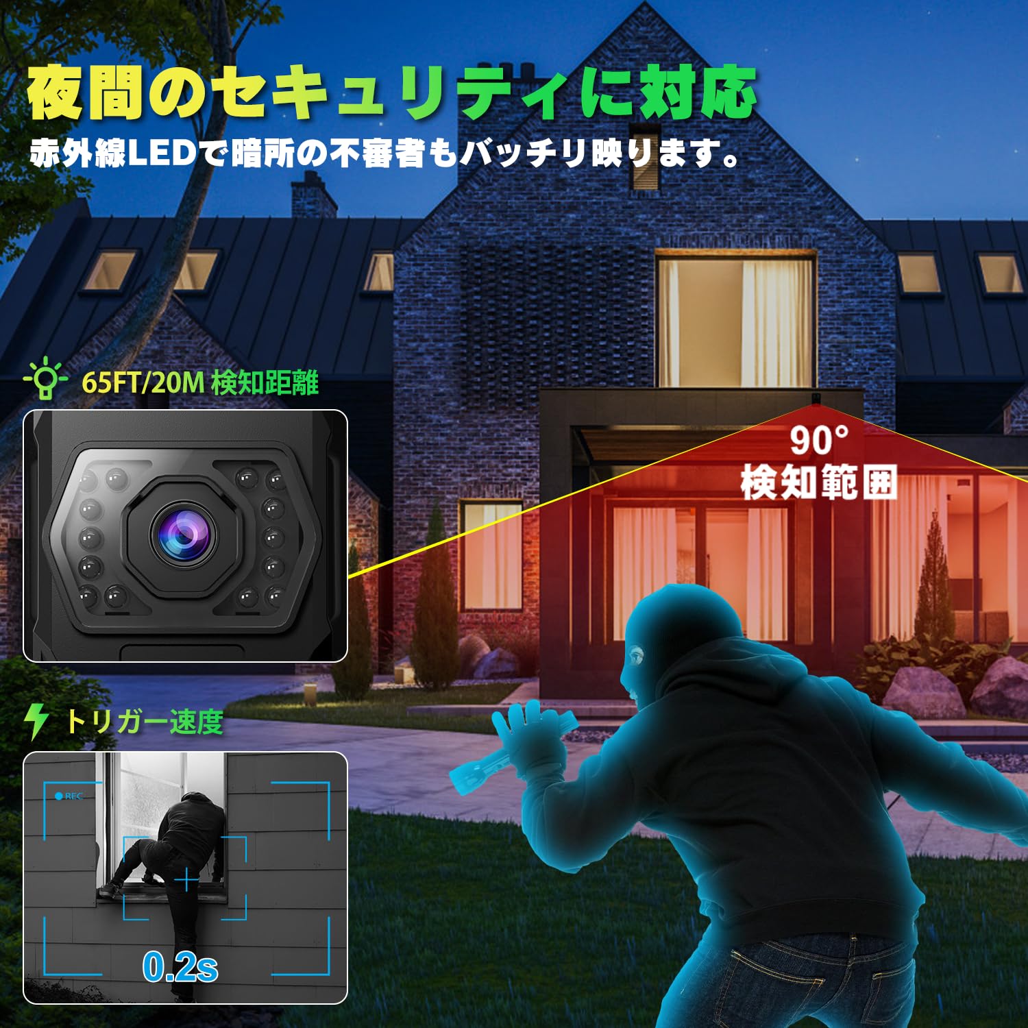 Amazon.co.jp: Hapimp 最新型【充電式＆WIFI対応】防犯カメラ